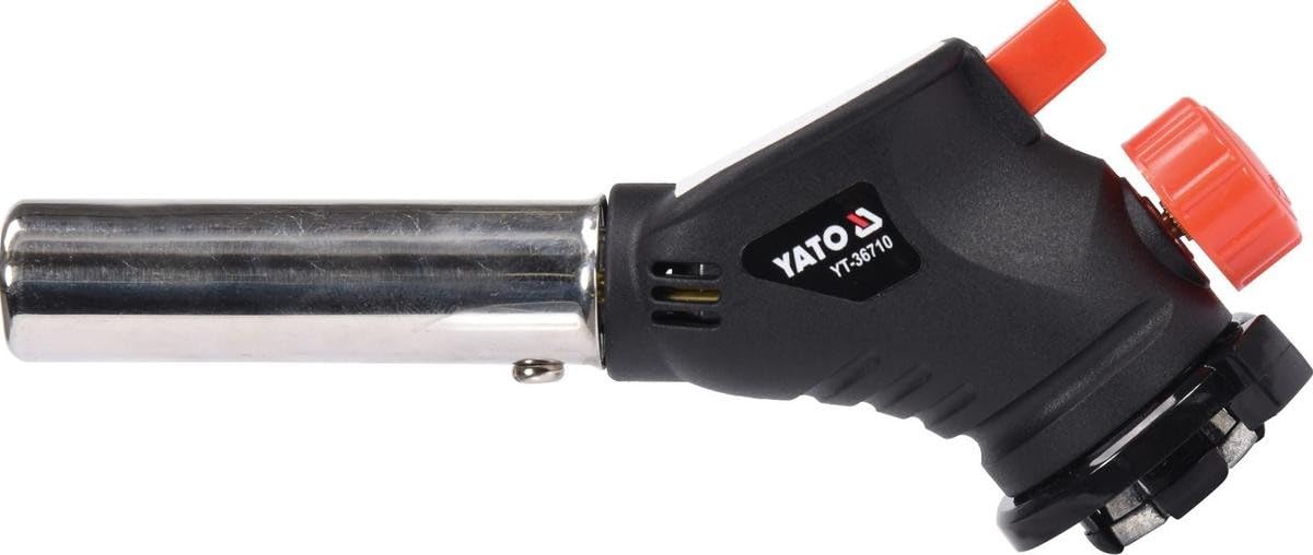 Yato - Bruciatore professionale per saldatura a gas con accensione piezoelettrica, collegamento EN417, 1 kW, 1000 °C