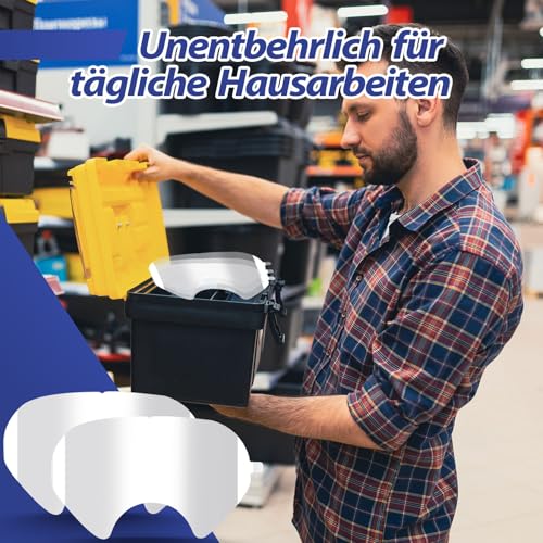 SZONEE 40 Stück Abziehbare Linsenabdeckung kompatibel für 3M 6885, 6000, 6700, 6800, 6900 Serie Gesichtsschutzabdeckung