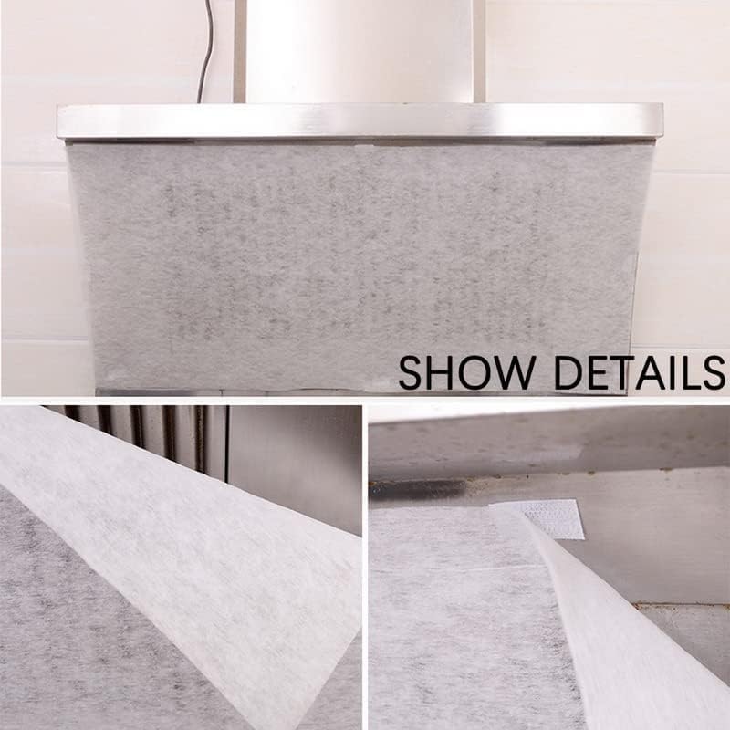 Disposable Kitchen Hood Oil Filter Paper Range Hood Grease Anti Oil Cotton Filter Cooker Hood Extractor Fan Filter Non-Woven (43cmx45cm/12pcs) - Image 8