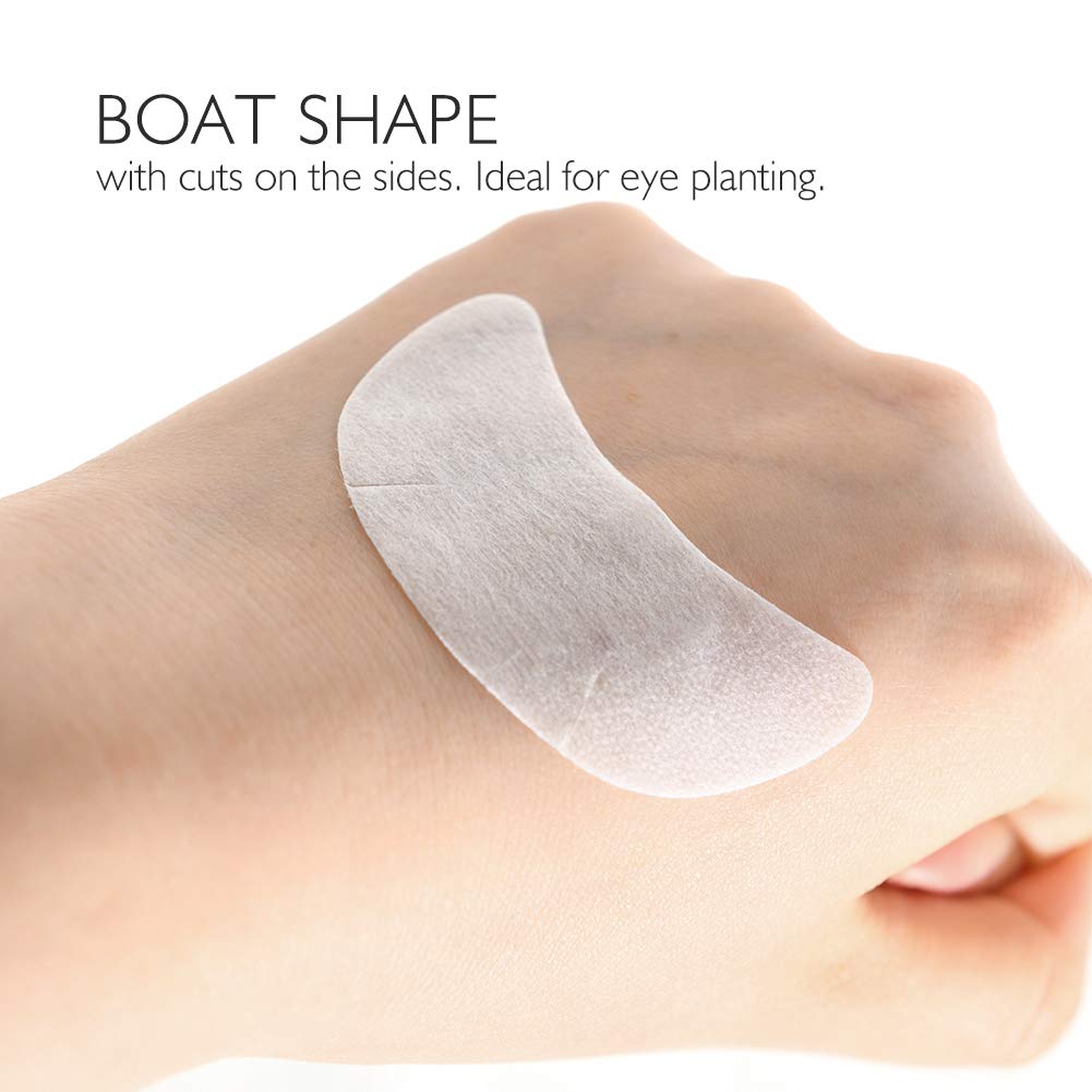Lunamoon 50 Paio Cerotti Gel per Estensioni Ciglia Eye Pads Occhio Gel Patch Ciglia Pads Occhi da Ciglia Finte Eye Gel Patches for Eyelash Extension Dei Occhi Strumenti Di Bellezza (Pink-Boat)
