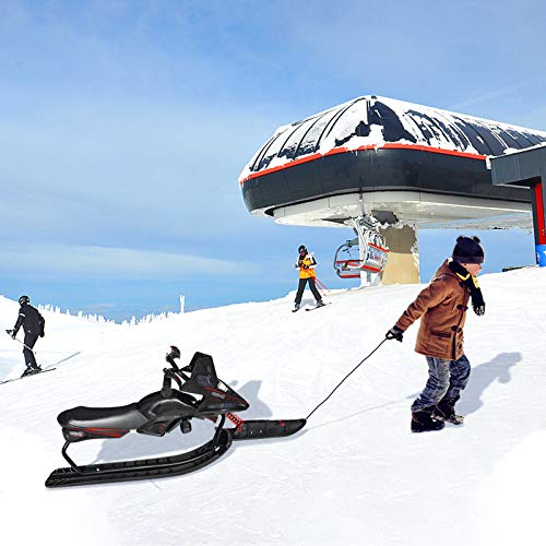 MCTECH Lenkbob Schlitten Kinder mit Fußbremse und Lenkschlitten für Kinder ab 6 Jahren - Erhältlich in DREI Modellen/Farben – Bild 9