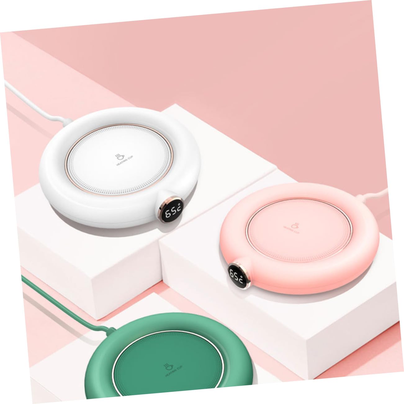 TOYANDONA 1pezzi Scalda Tazze Isolanti per Caffè e Tè Scalda Tazze da Latte Cuscinetto Pratico Sottobicchiere di Ricarica USB per Ufficio e Casa