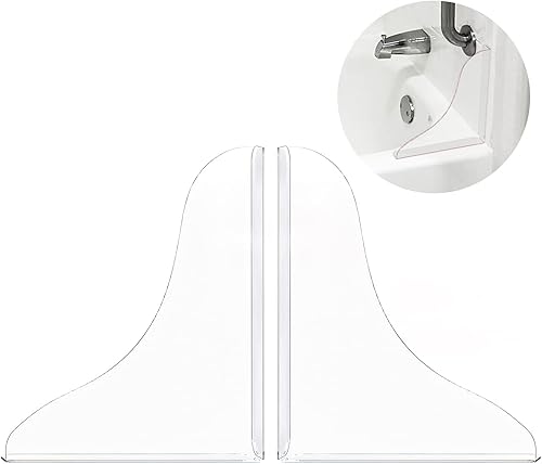 Tiga 2 protectores contra salpicaduras para bañera, bañera con súper viscosa 3M, perfectamente adaptados a los pesos de cortina de ducha