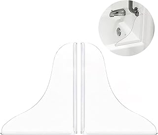 Tiga 2 Pieces Bathtub Shower Splash Guard, Bathroom Bath Tub Splash Guards with 3M Super Viscose, Perfectly Matched to Shower Curtain Weights