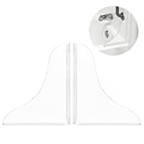 Tiga 2 Pieces Bathtub Shower Splash Guard, Bathroom Bath Tub Splash Guards with 3M Super Viscose, Perfectly Matched to Shower Curtain Weights