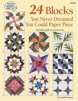 Paperback 24 Blocks You Never Dreamed You Could Paper Piece Book