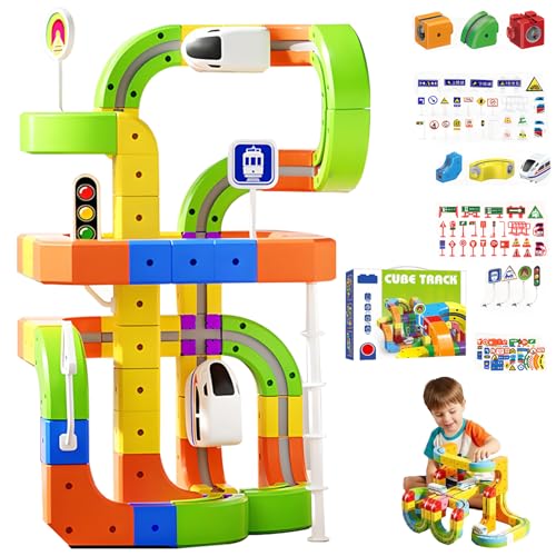 �g���C�� �g���b�N �t���[�W���� �Z�b�g�A2026 �V�����}�W�b�N ���[�� �L���[�u �g���C�� �Z�b�g�A3D ���ߍ��݃��C�A�E�g�d�͂ɍR���d���J�[�A�q���p�̏_��ȃ��[�X 3D �r���f�B���O �g���b�N 181PCS