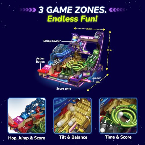 Image of Smartivity Ultimate Marble City for Kids 8-14 Years Old | 3in1 Exciting Game Zones: Spiral, Maze & Hopper | Build & Play I Birthday Gift for Boys & Girls 8,9,10,11,12,13,14 Years