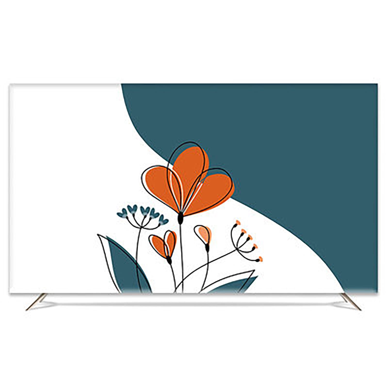 Cubierta Protectora de Tela para Tv de Interior Cubierta Protectora de Pantalla de Cristal Líquido Estuche Protector de Pantalla de Tv a Prueba de Polvo Dormitorio Sala de Estar Decoración Cubi
