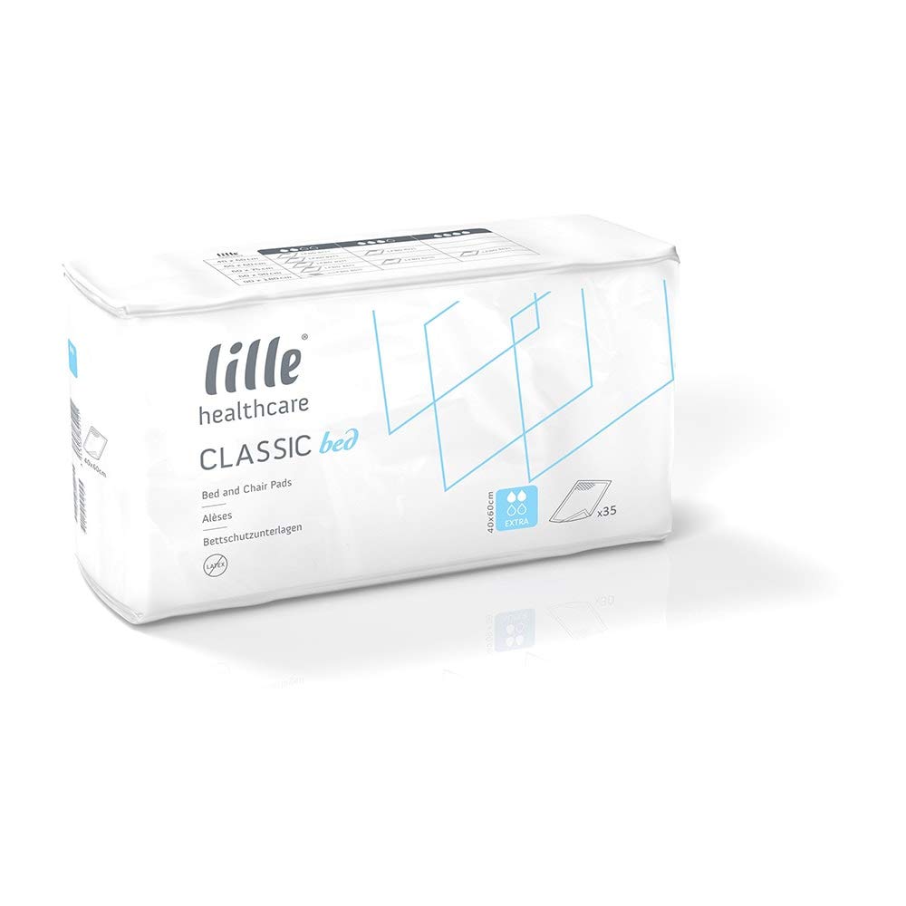 Lille Healthcare Classic Incontinence Bed Pad - Extra - 40cm x 60cm (Pack of 35)