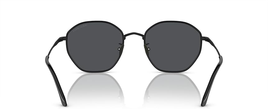 Amazon.com: GIORGIO ARMANI Man Sunglasses Matte Black Frame, Dark
