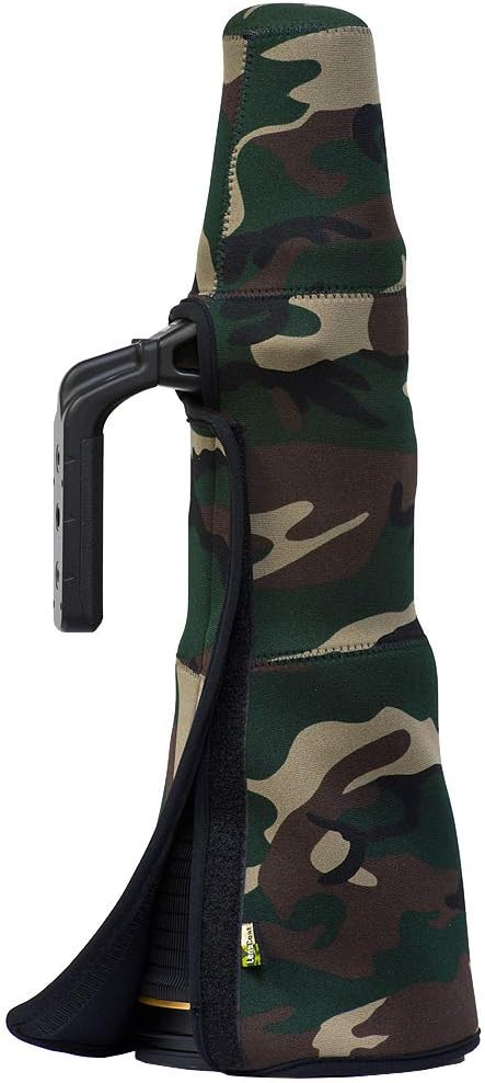 LensCoat Cover Camouflage Neoprene Camera Lens Cover Protection Travelcoat Nikon 800VR W/O Hood, Black (tc800vrbk)