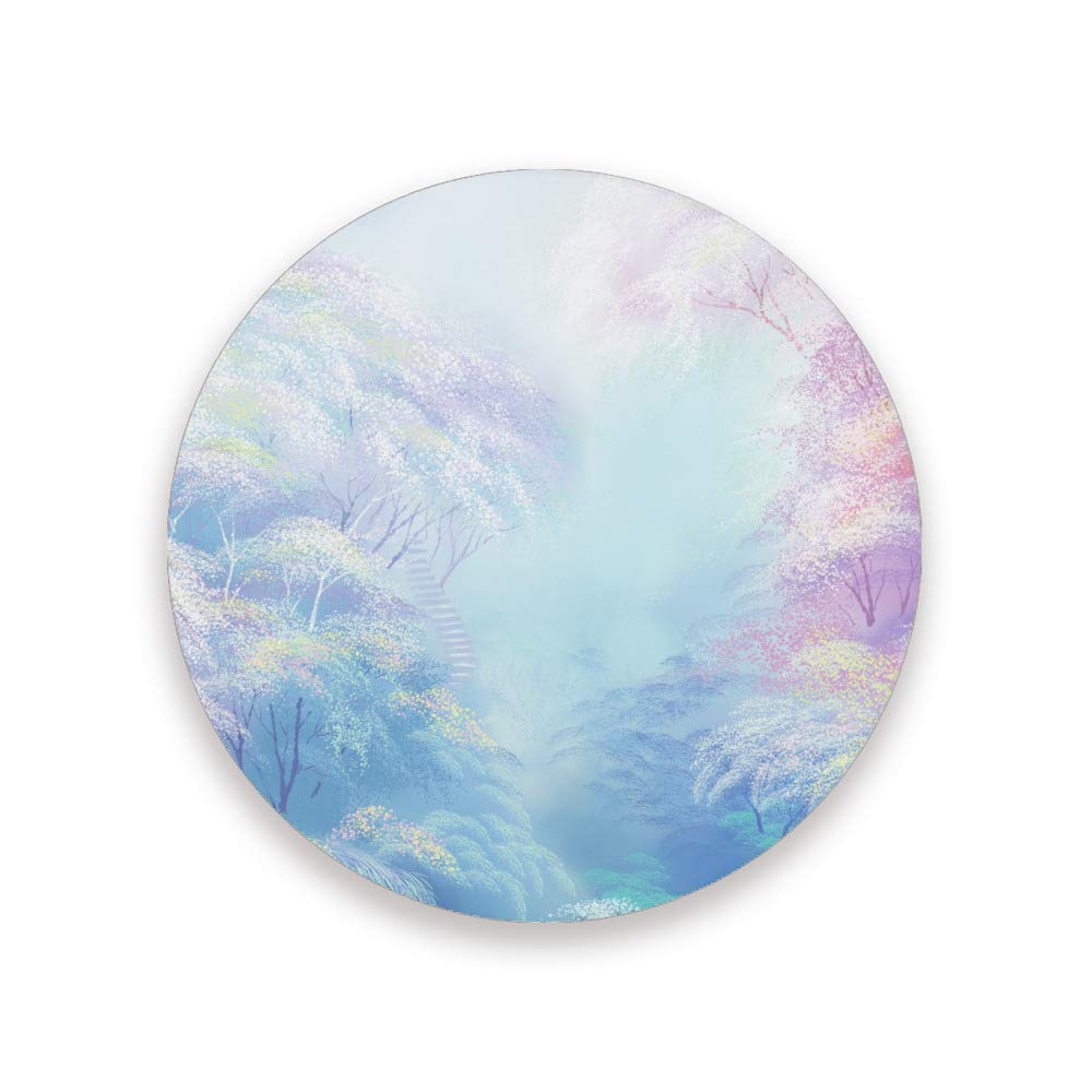 Dessous de verre forêt romantique bleue pour décoration de table basse et repas