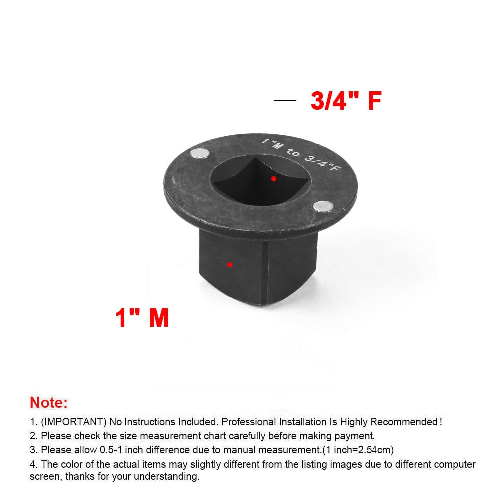 Adaptador de enchufe de impacto de perfil bajo, reductor de accionamiento (3 piezas, juego de 3/10.2 cm a 1/5.1 cm), (1/5.1 cm a 3/20.3 cm), (3/20.3 cm a 1/10.2 cm)
