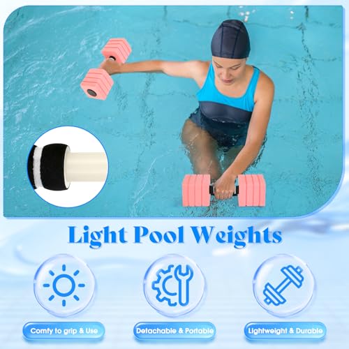 Pesas de agua para ejercicio de piscina y barras de espuma EVA 4