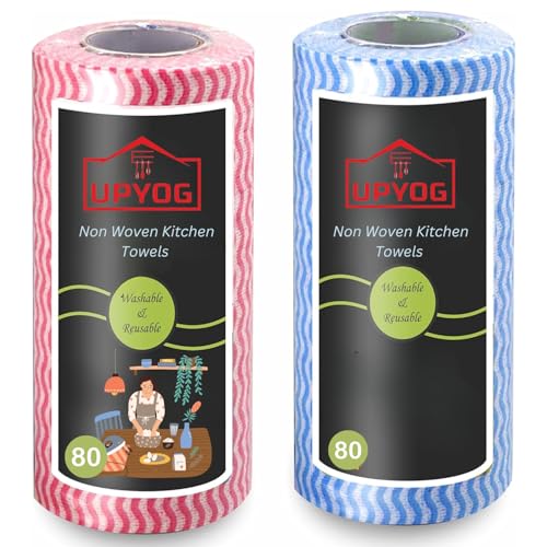 Upyog Reusable Washable Kitchen Printed Tissue Roll - 2 Roll - 120 Wipes (B0CQ5678N4) Amazon Price History, Amazon Price Tracker