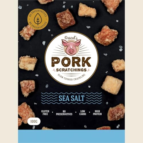 Pascal's Pork Scratchings Pork Scratchings Rinds, 100 g