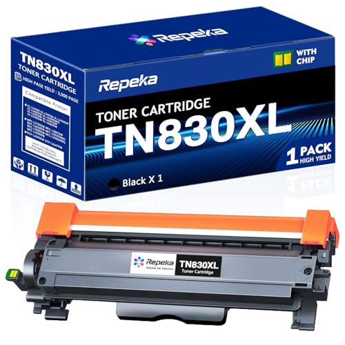 TN830XL Toner Cartridge Replacement for Brother TN830 TN-830XL Compatible with Brother DCP-L2640DW HL-L2405W HL-L2400D MFC-L2820DW HL-L2480DW Printer (Black, 1 Pack)