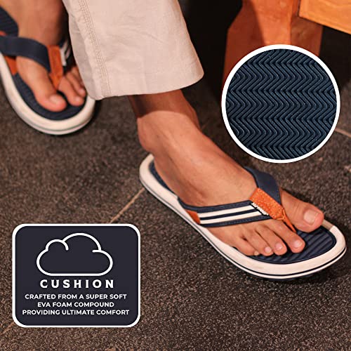 SOLETHREADS SOHO Suave Uber Cool Stylish Trendy Skid Resistant Eye catching Slippers Flip Flops for Men