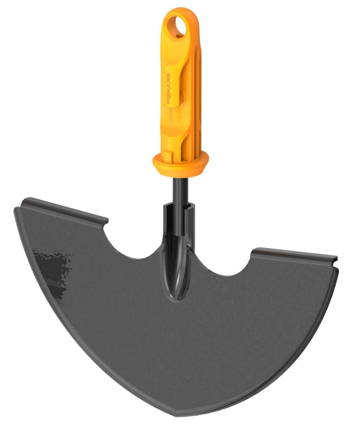 Fiskars OneClick Rasenkantenstecher, Aufsatz für saubere Rasenkanten, Müheloses Wechseln mit nur einem klick, Langlebige Borstahlklinge, Schwarz/Orange, 1080689