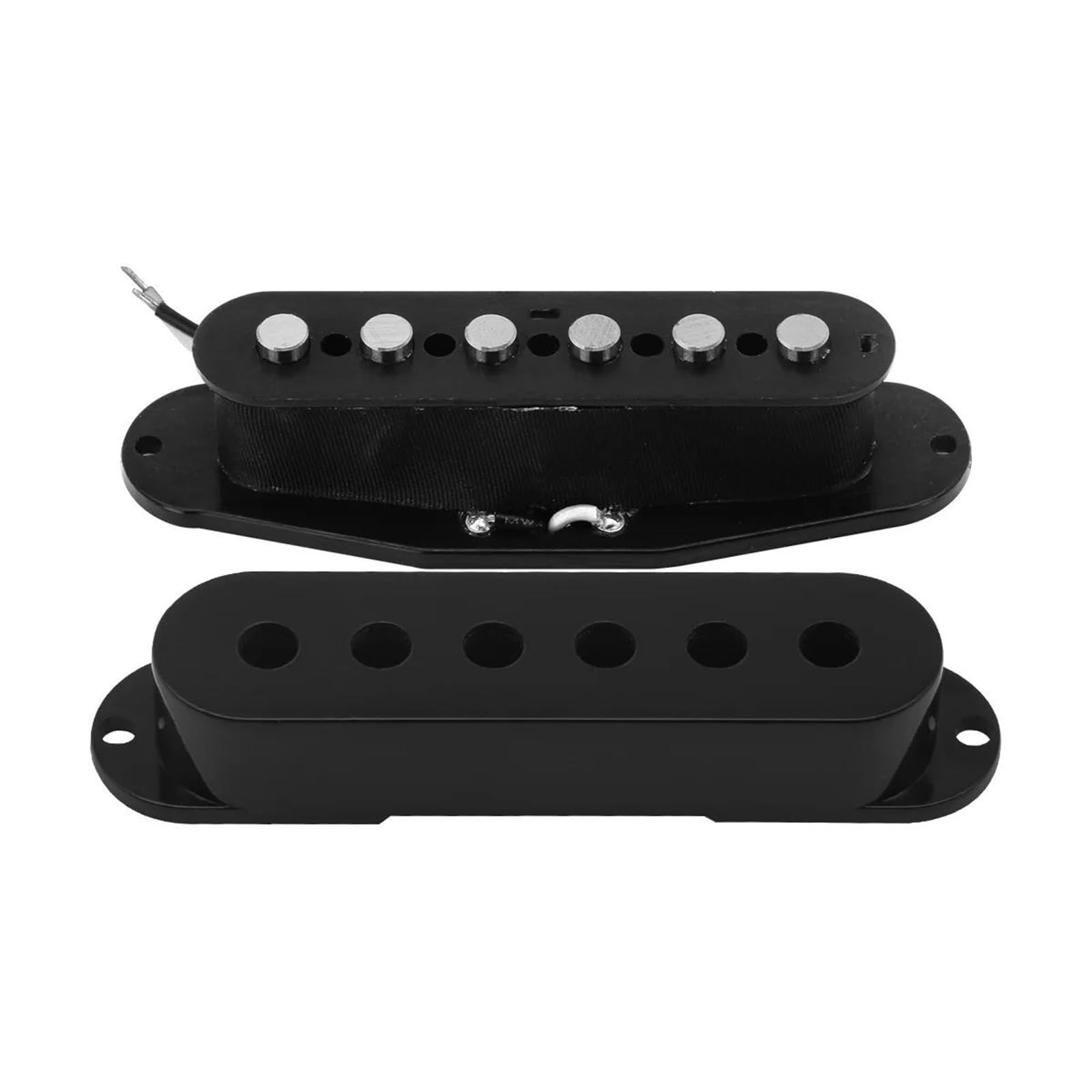 Pastilla De Guitarra Eléctrica Profesional Pastillas De Guitarra De Bobina Simple Pastilla Humbucker | 3 uds Alnico 5 negro 50 50 52mm para guitarra eléctrica SSH HSS