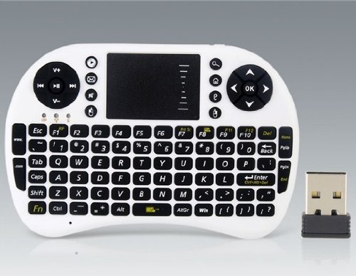 maxbuyUKB-500-RF 92-Keys 2.4GHz Multi-media Portable Wireless mouse keyboard MINI 2.4G wireless keyboard with Touchpad 500-RF for PC, Pad, Andriod TV Box, Google TV Box for Xbox360 PS3, HTPC IPTV