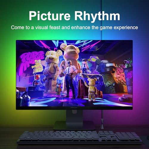 MIWATT Gaming Monitor Light, Backlight with Screen Color sync Effect for 27-32inch Computer Monitor, Compatible with Windows - Image 3