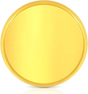 Bhima Jewels 24K 999 Purity Plain Flower Coin 0.5g