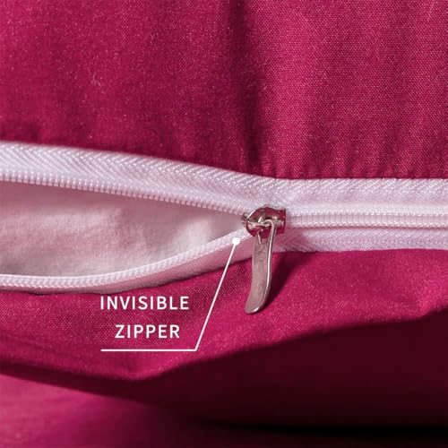 Image of Body Pillow Pillowcase with Zipper 1 piece,Rose Pink,20 inchx54 inch