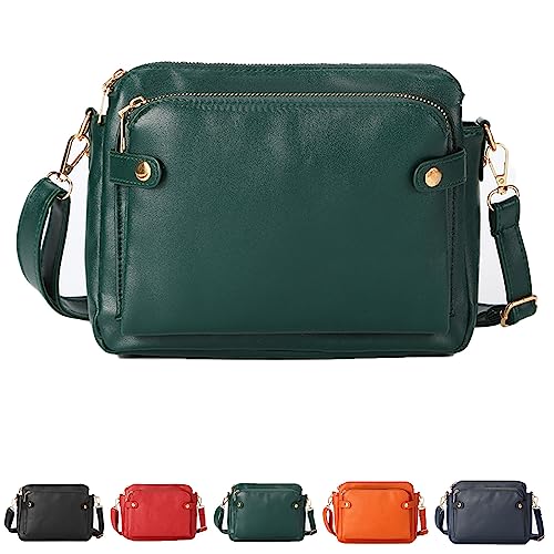 Gpmsign Crossbody Bag, Gpmsign Crossbody Leather Bag, 3 Layer Crossbody PU Leather Shoulder Bags