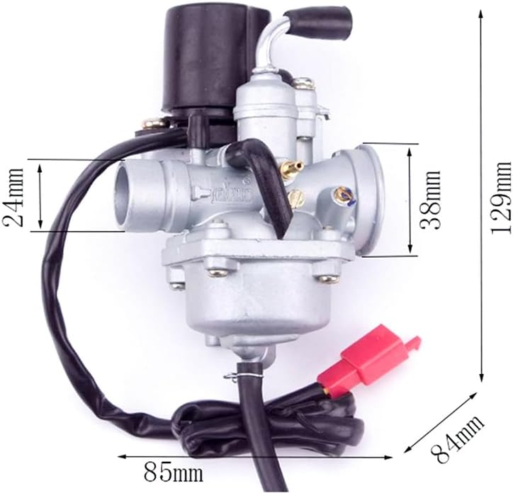 Miniatura 3 de Carburador Carb Jog 50 de 0.945 in 1E40QMB con estrangulador eléctrico de alto rendimiento para motor de carburador de 50 cc, 70 cc, 90 cc,