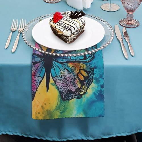 Servilletas de tela butterfly tie dye 4 piezas miniatura 4