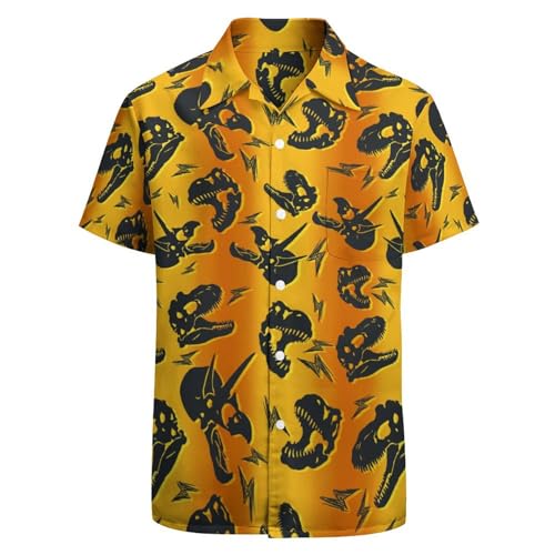 Chemise à bouton fantaisie BONLOR motif étoile amusante et rétro pour homme XL