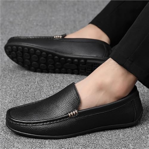 Casual Loafers for Mens Pu Leather Casual Solid Color Non Slip Anti-Slip Outdoor Slip-on2