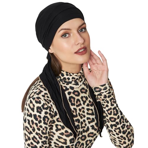 Image of The Headscarves Women Bamboo Pre Tie Scarf (HS107 Multicolor)