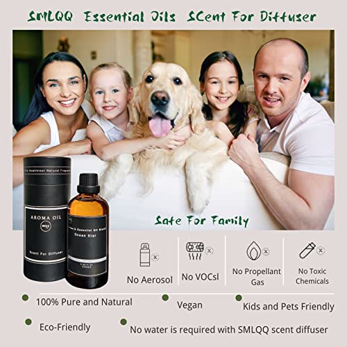 Smlqq Ocean Star100Ml -Aroma Oil For Scent Diffuser, Refill For Scent Air Machine,Natural & Pure Essential Oils Fine Fragrance #TOP2