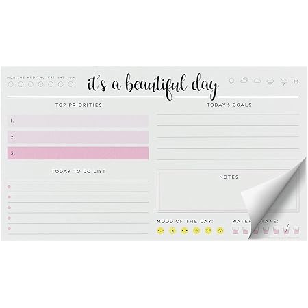 Calendario Settimanale Tabitha Wilde A4 - 55 Fogli Bianco E Verde, Planner Annuale Non Dato - Foto 6