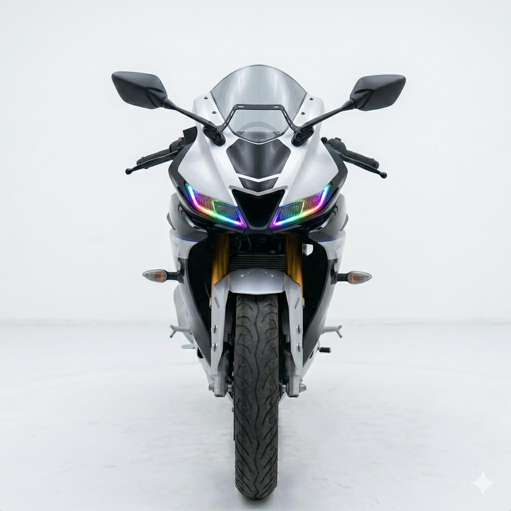 Yamaha R15 V3 / V3S Smart RGB Mobile App Control DRL - 142+ Modes - Plug & Play - [Classic Edition]-image-17