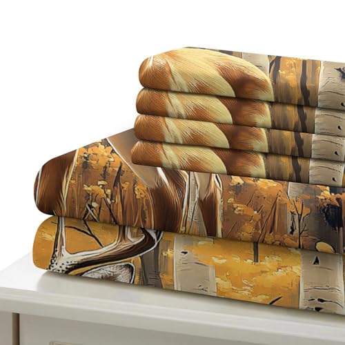 Housse de couette cerf 135x200 microfibre imprimé 3D - 7
