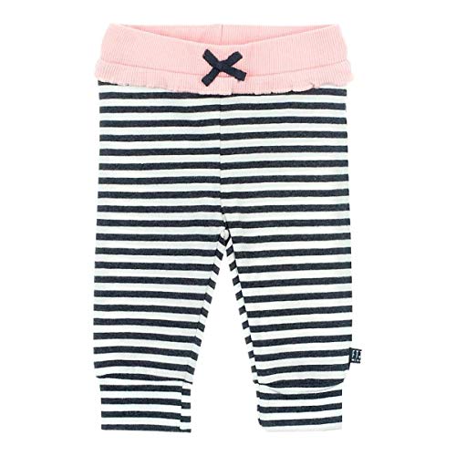 Feetje Baby-Mädchen Sweathose Geringelt mit Rüsche, Anthrazit, 74 Cover