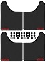A-Premium 4 Pcs Black Universal Splash Guards Mud Flaps Mudflaps Mudguard Fender Flares for Car Pickup Truck SUV with Hardware Front and Rear