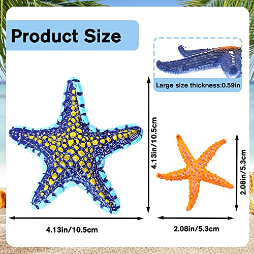 Yujun 16 Pieces Big Diving Pool Toys, Beach Colorful Starfish Summer Swimming Underwater Pool Toys Soft Rubber Dive Throw For Kids Birthday Swimming Pool Party Favors Fish Tank Stuffer (2 Sizes) #TOP1