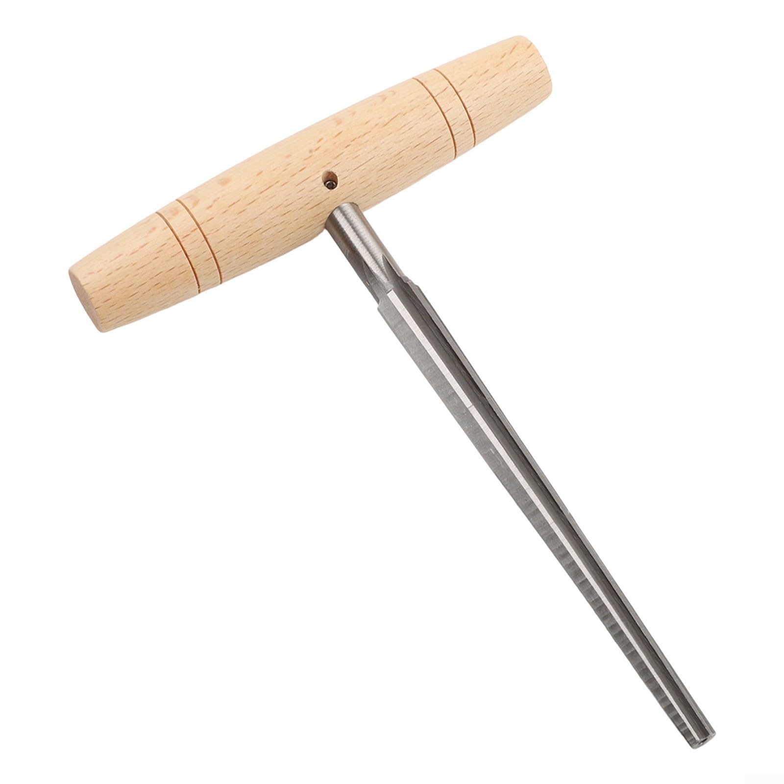 Herramienta de escariador de clavijas de violín de acero inoxidable con mango de madera, para reparación de agujeros de cuerda de violín de 3/4 y 4/4 y por Luthiers