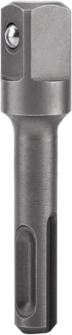 4Pcs Set SDS Plus Shank to 1/4" Hex Socket Adaptor and 1/4" 3/8" 1/2" Head Drill Bit Extension Connector