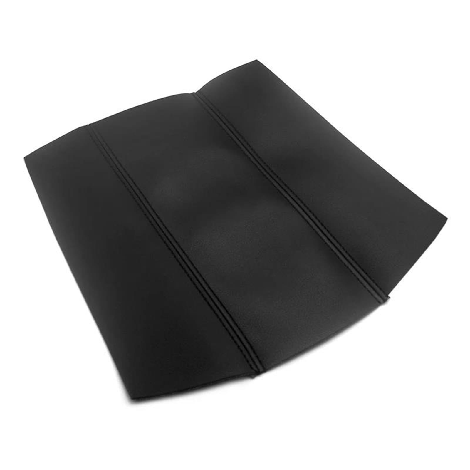 Car Interior Center Armrest Console Box Cover Microfiber Leather Sticker Trim for Accord 7th Gen 2003-2007(Black)