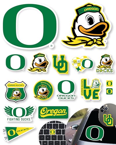 Image of Oregon Sticker Gift Set for Car Water Bottle Laptop Phone (Oregon Ducks)
