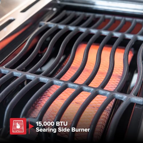 Image of Nexgrill Deluxe 6-Burner Propane Gas Grill with Ceramic Searing Side Burner, Stainless Steel Frame, Rotisserie Kit, 60,000 BTUs Output, BBQ Grill Perfect for Outdoor Gatherings - 720-0896X