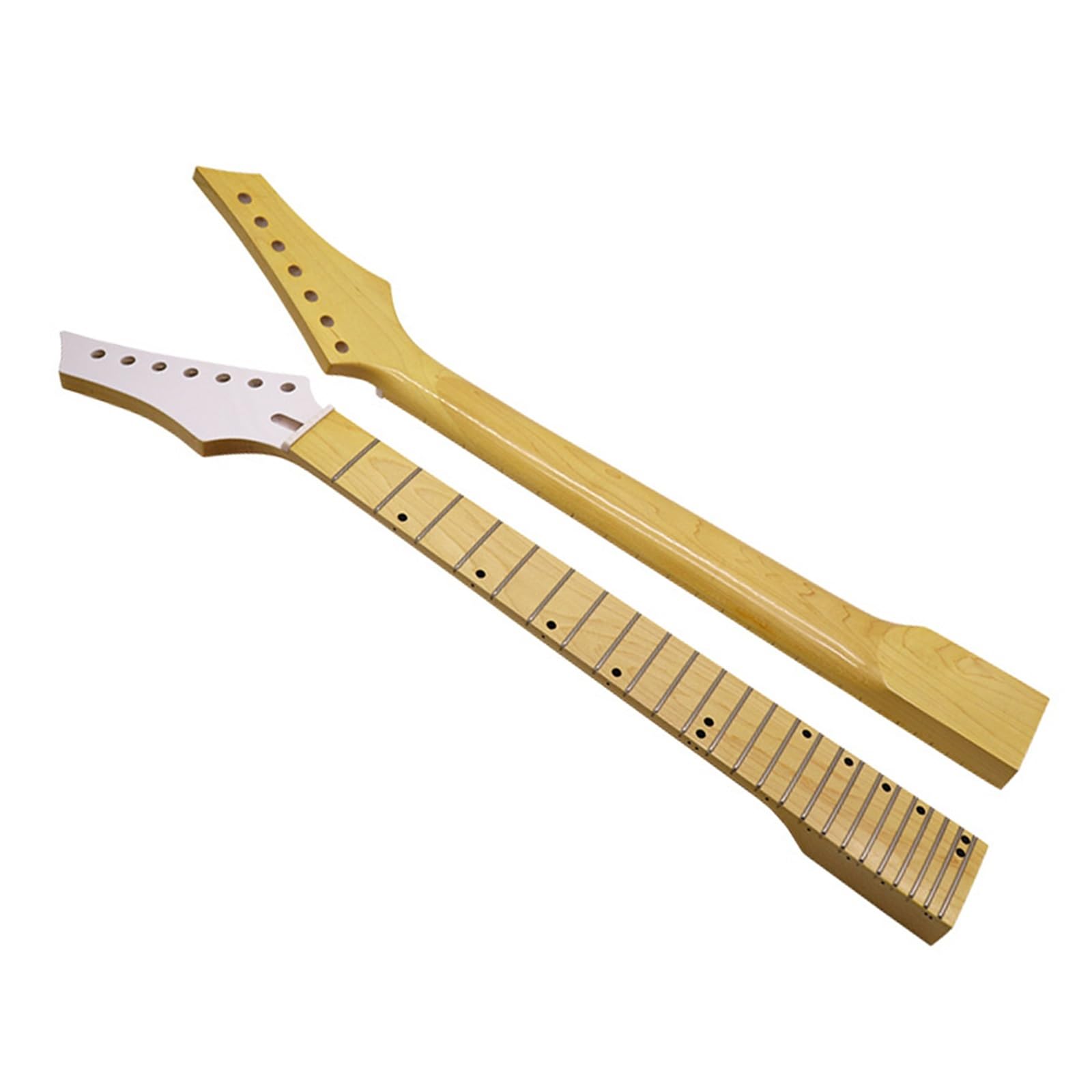 DIY Gryf Gitarowy 7 Strun Leworęczna Biała Główka 24 Progi Oryginalny Klon DIY Profesjonalna Gitara Gryf