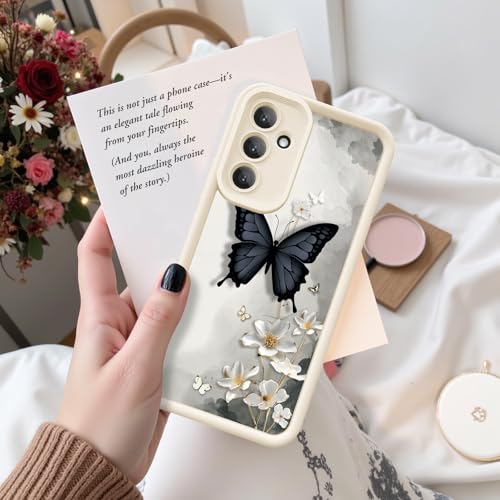 Coque Samsung Galaxy S24 FE 5G chic design papillon noir 3D