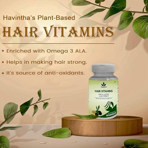 Image of Havintha Natural Hair Shampoo with Amla, Reetha and Shikakai Powder (227g) (SHAMPOO & HAIR VITAMIN)